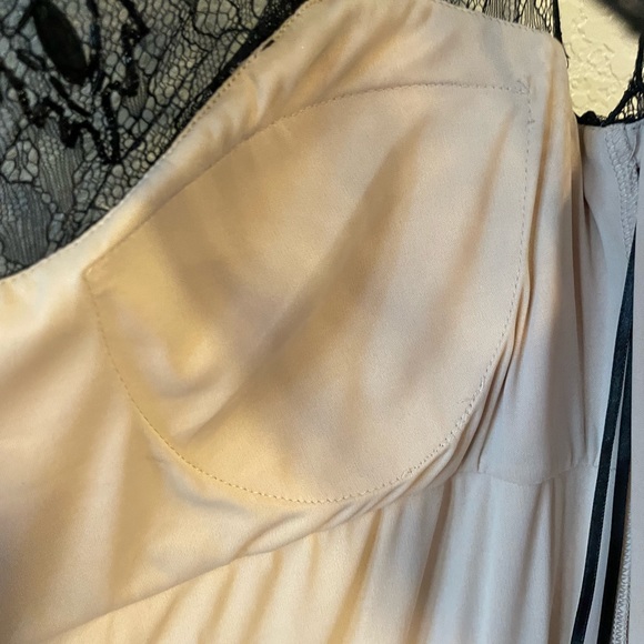 Jessica Simpson Cocktail Dress,Black Ruched Lace Size 10 - Picture 14 of 16